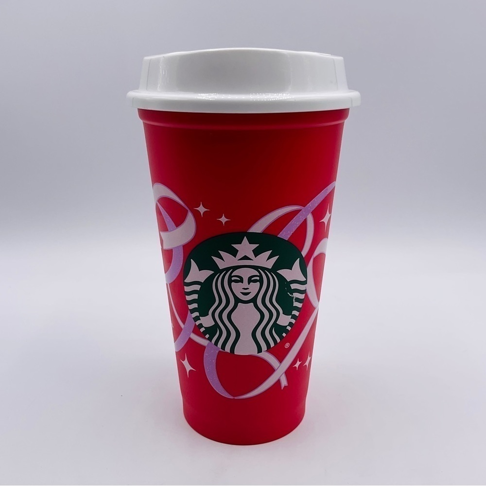 STARBUCKS Cup Holiday Christmas Red Reusable 16oz 50 Years Coffee Siren Logo #2